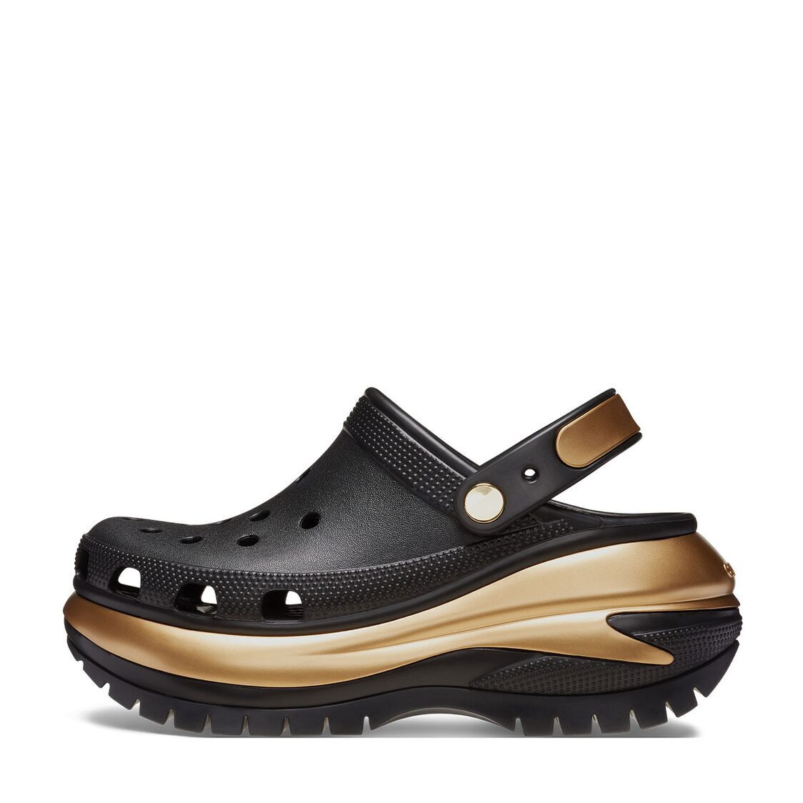 Crocs Mega Crush Metallic Clog Black/Gold