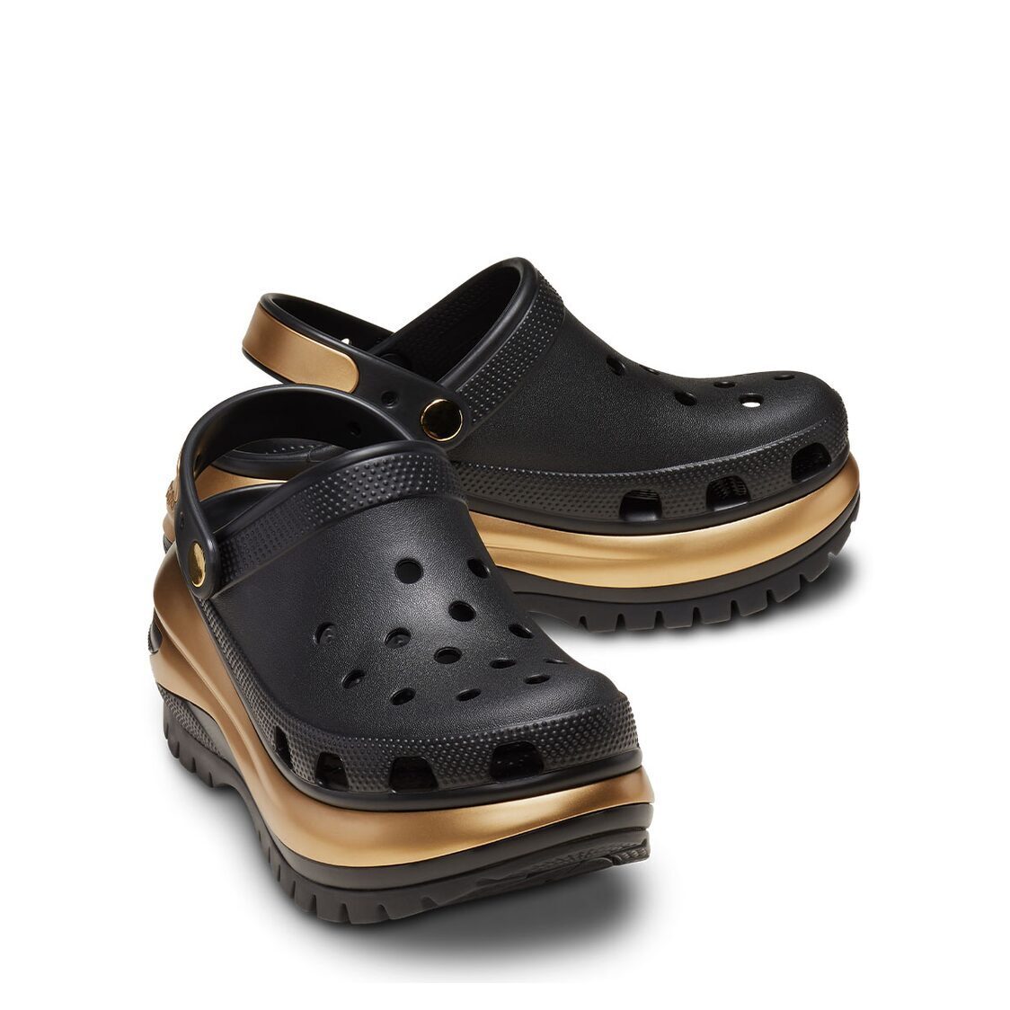 Crocs Mega Crush Metallic Clog Black/Gold