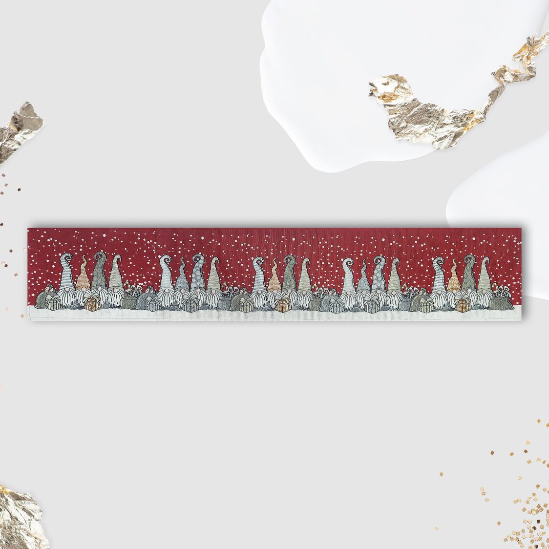 J. Rapee Gnome Tablerunner Red