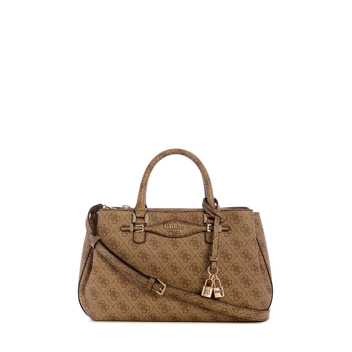 Guess Katya Girlfriend Satchel - Latte Logo