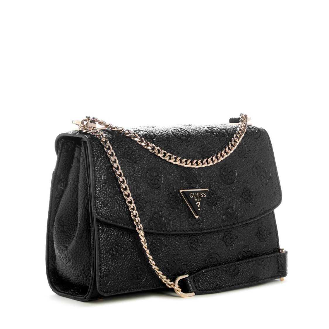 Guess Cresidia II Convertible Crossbody Flap - Black Logo
