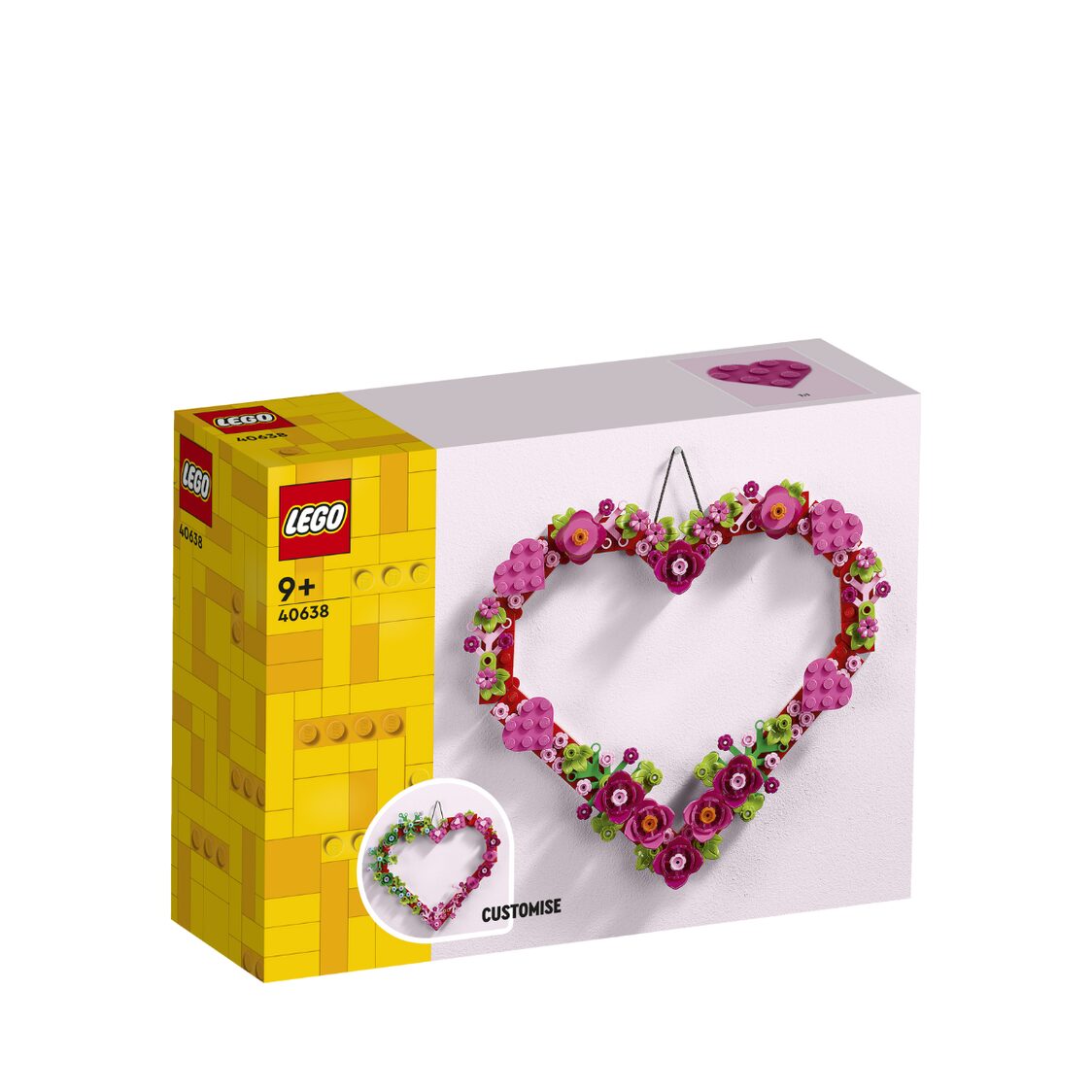 Lego Heart Ornament 40638