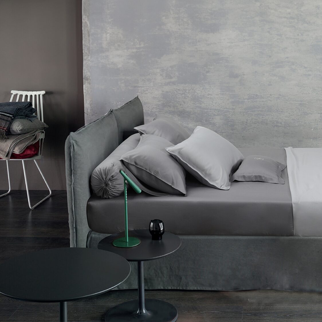 Bellami Bamboo Fitted Sheet - Grey