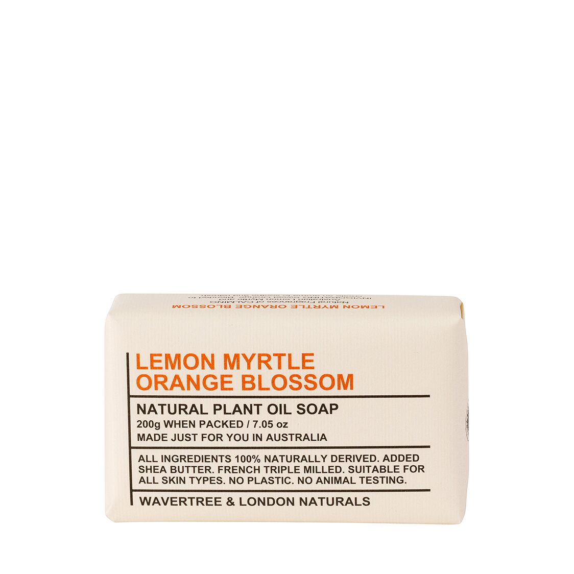 Wavertree & London Lemon Myrtle & Orange Soap Bar 200g