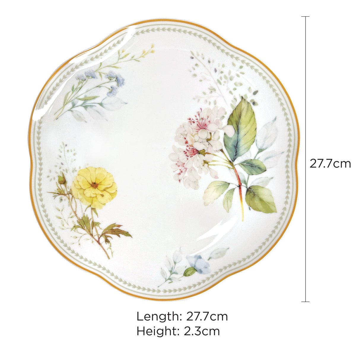 Charles Millen Soirée Botanique Fine Porcelain Tableware - Buttercup - Metro Singapore Departmental Store - Celebrating 69 Years in SG