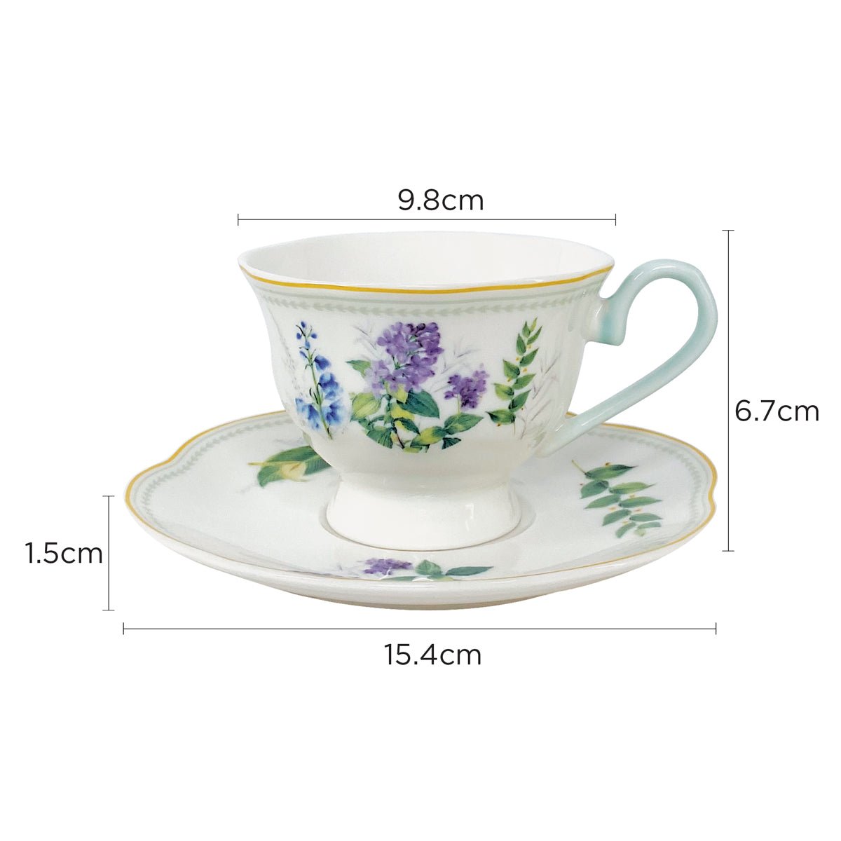 Charles Millen Soirée Botanique Fine Porcelain Tableware - Lilac - Metro Singapore Departmental Store - Celebrating 69 Years in SG