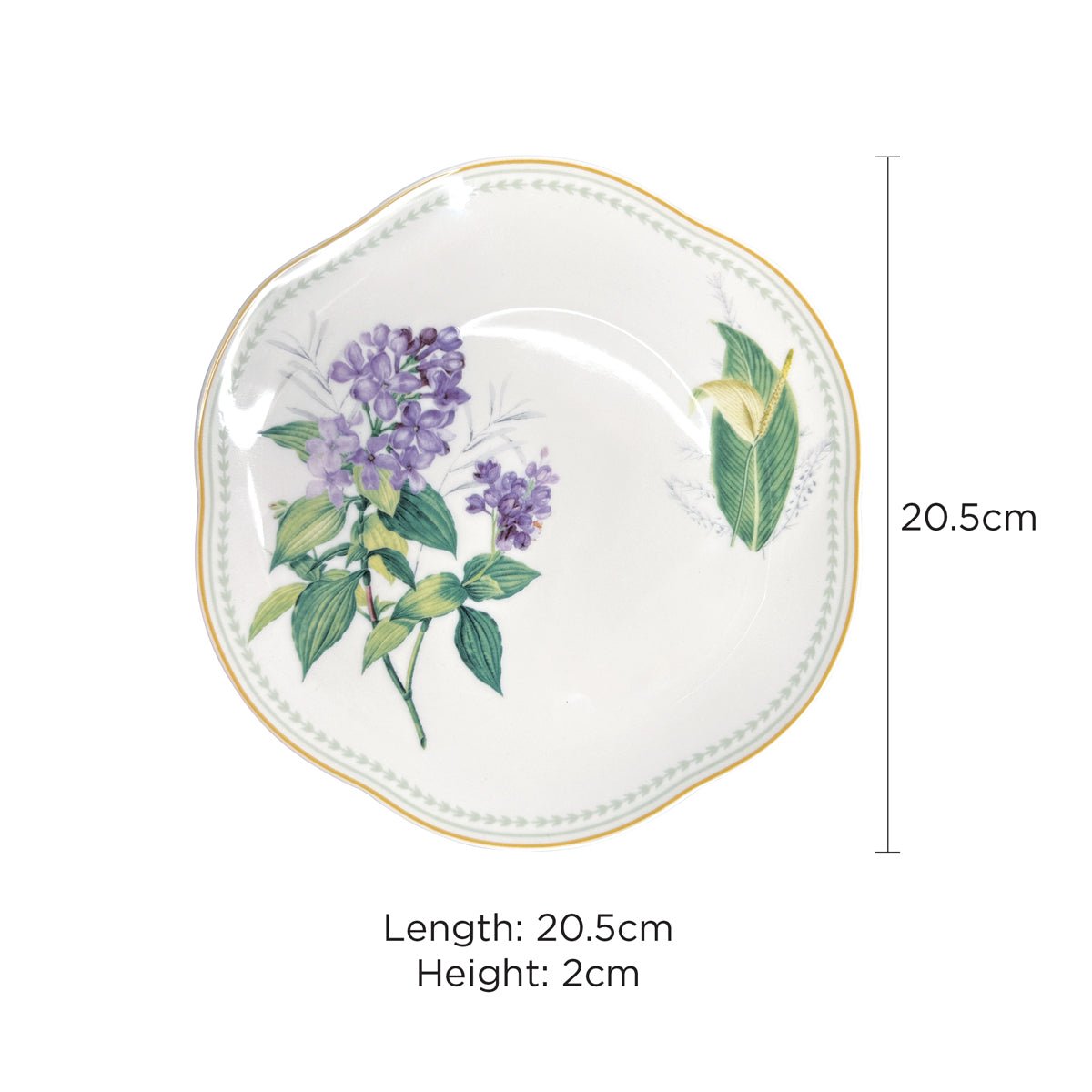 Charles Millen Soirée Botanique Fine Porcelain Tableware - Lilac - Metro Singapore Departmental Store - Celebrating 69 Years in SG