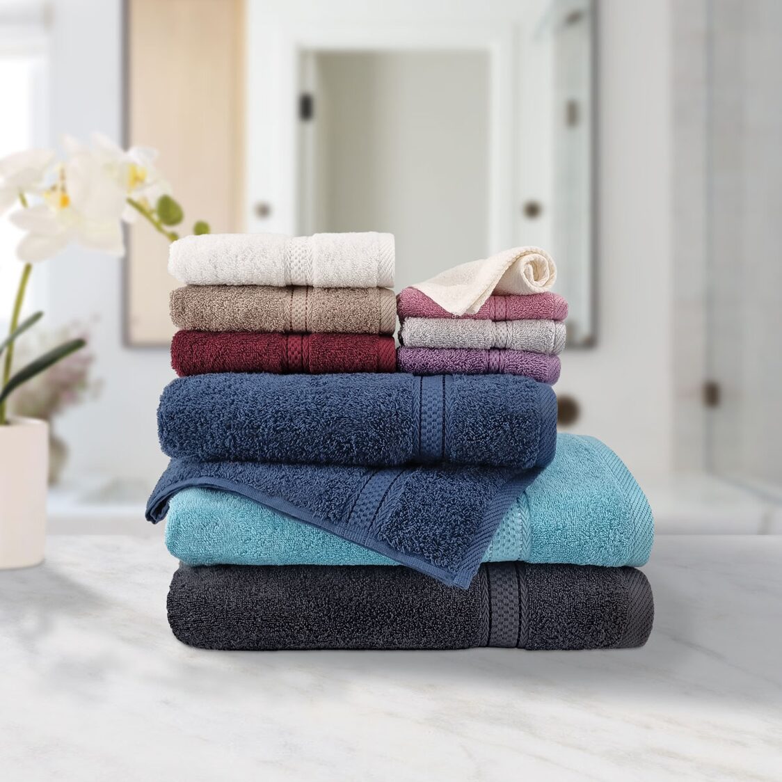 Charles Millen Suite Collection CT108 Hand Towel 100% Combed Cotton Classique - Metro Singapore Departmental Store - Celebrating 69 Years in SG