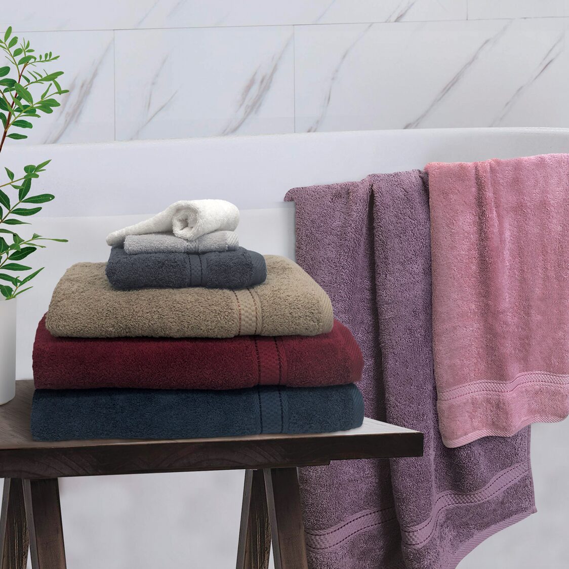 Charles Millen Suite Collection CT108 Hand Towel 100% Combed Cotton Classique - Metro Singapore Departmental Store - Celebrating 69 Years in SG