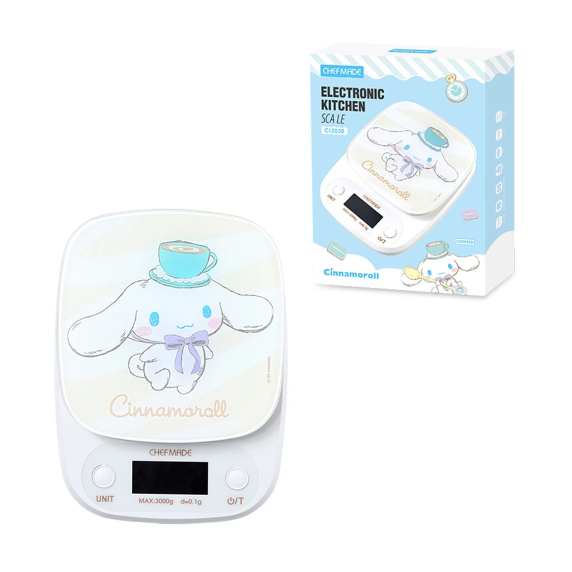 Chefmade ABS Electronic Kitchen Scale Cinnamoroll - 1898CM - CL5038 - Metro Singapore Departmental Store - Celebrating 69 Years in SG