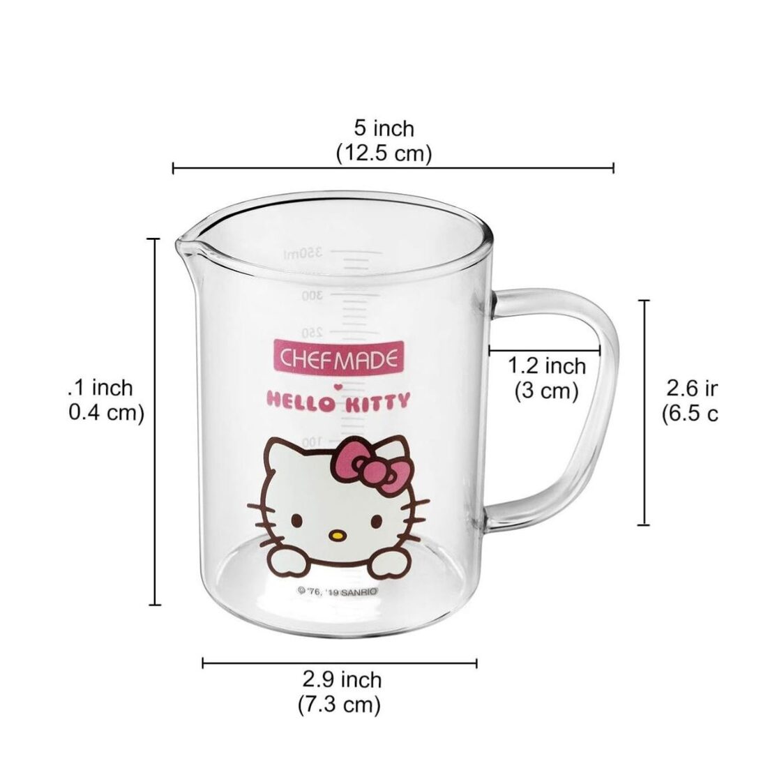 Chefmade Glass Measuring Cup Hello Kitty - 1898CM - KT7080 - Metro Singapore Departmental Store - Celebrating 69 Years in SG