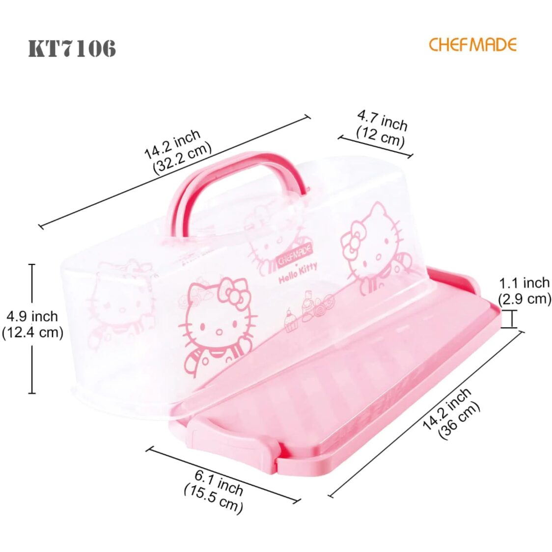 Chefmade Hello Kitty PP Portable Bread Box 1898CM - KT7106 - Metro Singapore Departmental Store - Celebrating 69 Years in SG