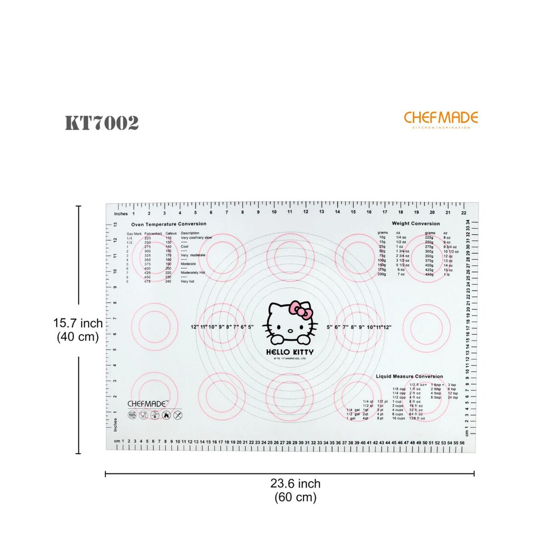 Chefmade Hello Kitty Silicone Baking Mat 1898CM - KT7002 - Metro Singapore Departmental Store - Celebrating 69 Years in SG