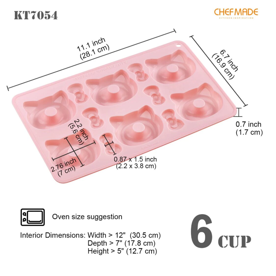 Chefmade Hello Kitty Silicone Donut Mould 1898CM - KT7054 - Metro Singapore Departmental Store - Celebrating 69 Years in SG
