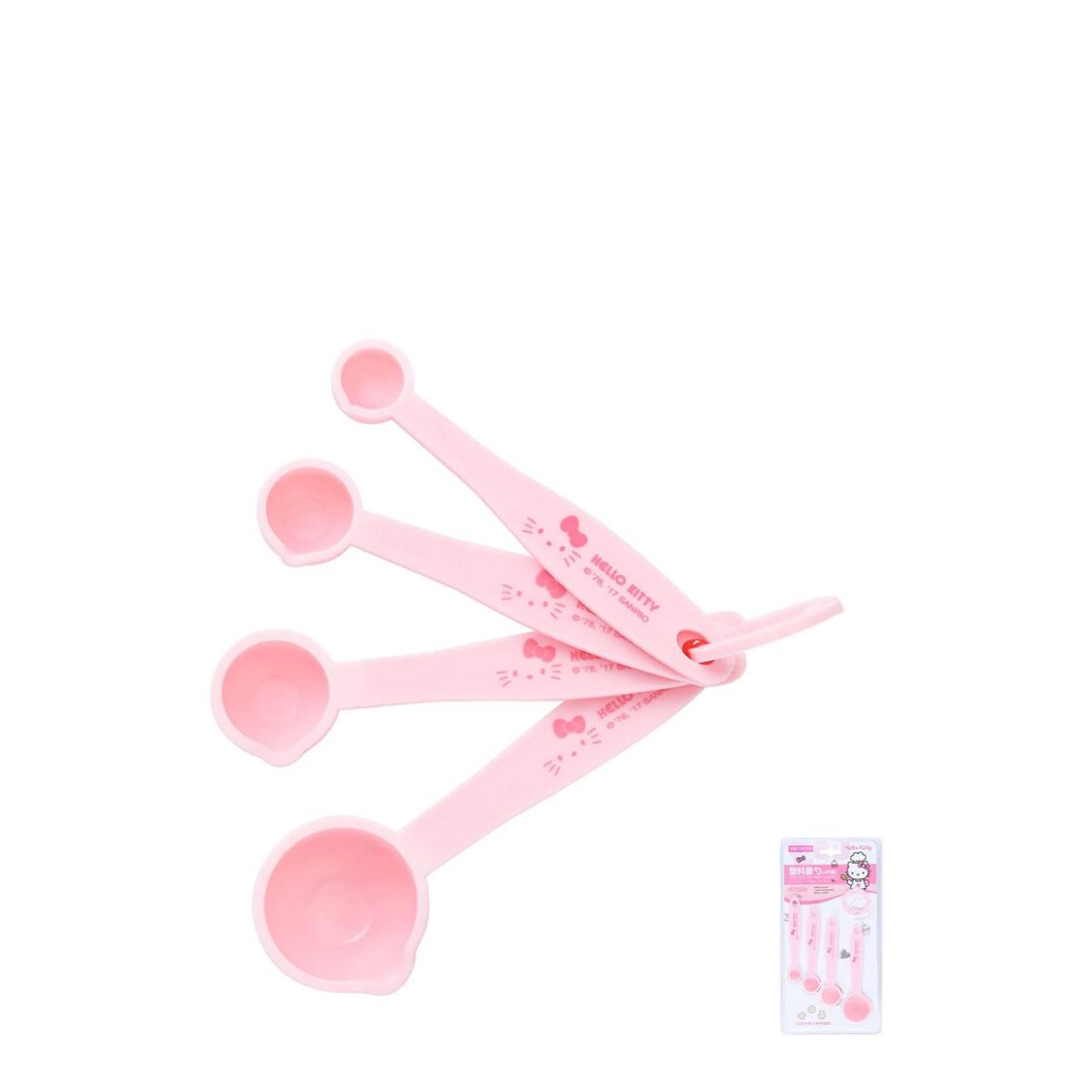 Chefmade PP Measuring Spoon 4pc Hello Kitty 1898cm - KT7036 - Metro Singapore Departmental Store - Celebrating 69 Years in SG