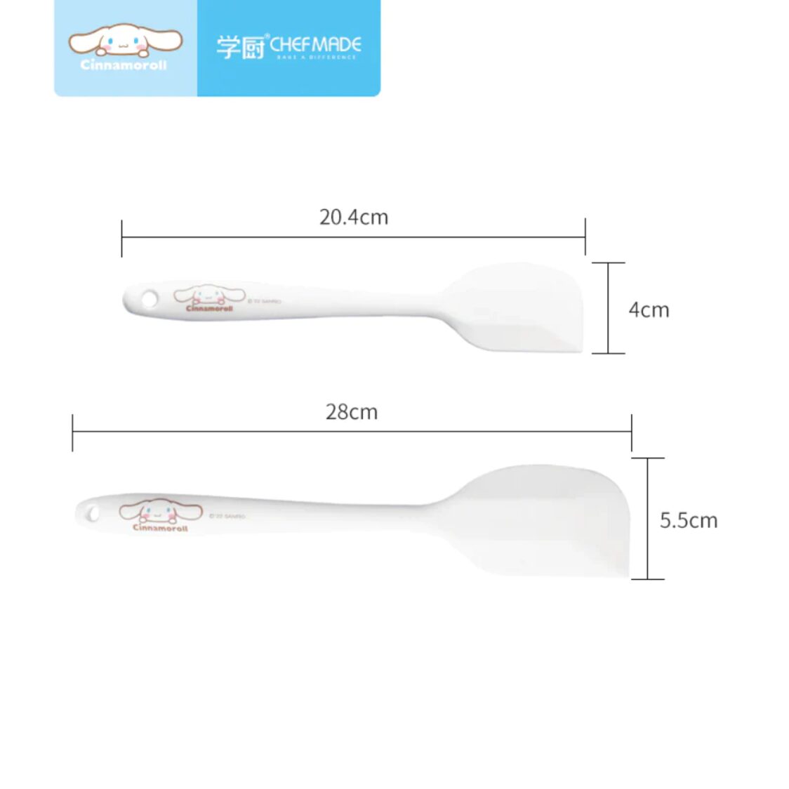 Chefmade Silicone Spatula 2pcs White Cinnamoroll 1898cm - CL5003 - Metro Singapore Departmental Store - Celebrating 69 Years in SG