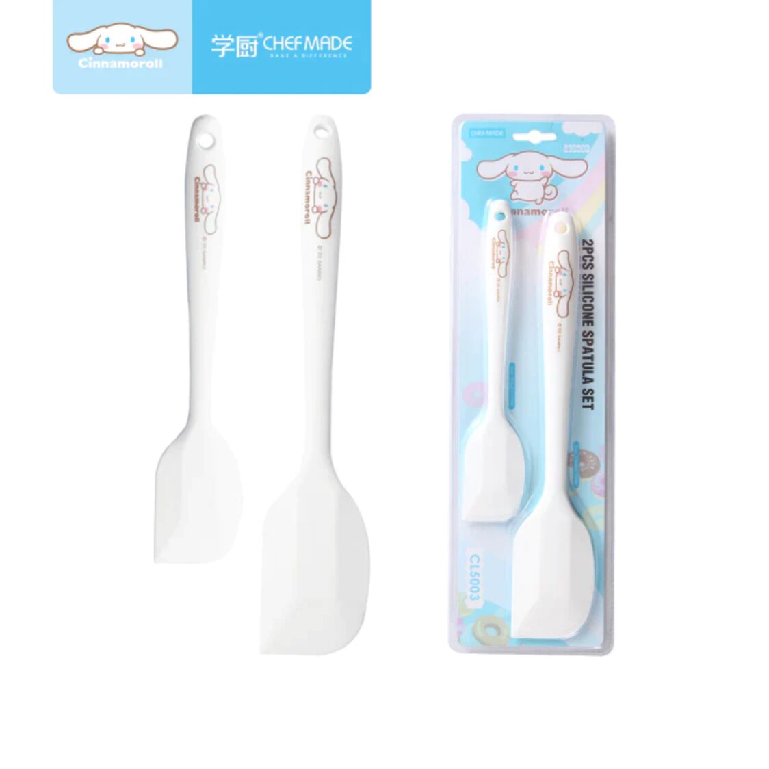 Chefmade Silicone Spatula 2pcs White Cinnamoroll 1898cm - CL5003 - Metro Singapore Departmental Store - Celebrating 69 Years in SG