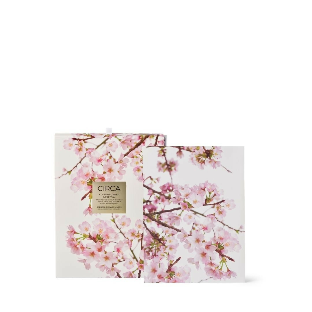 Circa Drawer Liners 6 Sheets | Cotton Flower & Freesia - Mother's Day 2026 - Metro Singapore Departmental Store - Celebrating 69 Years in SG