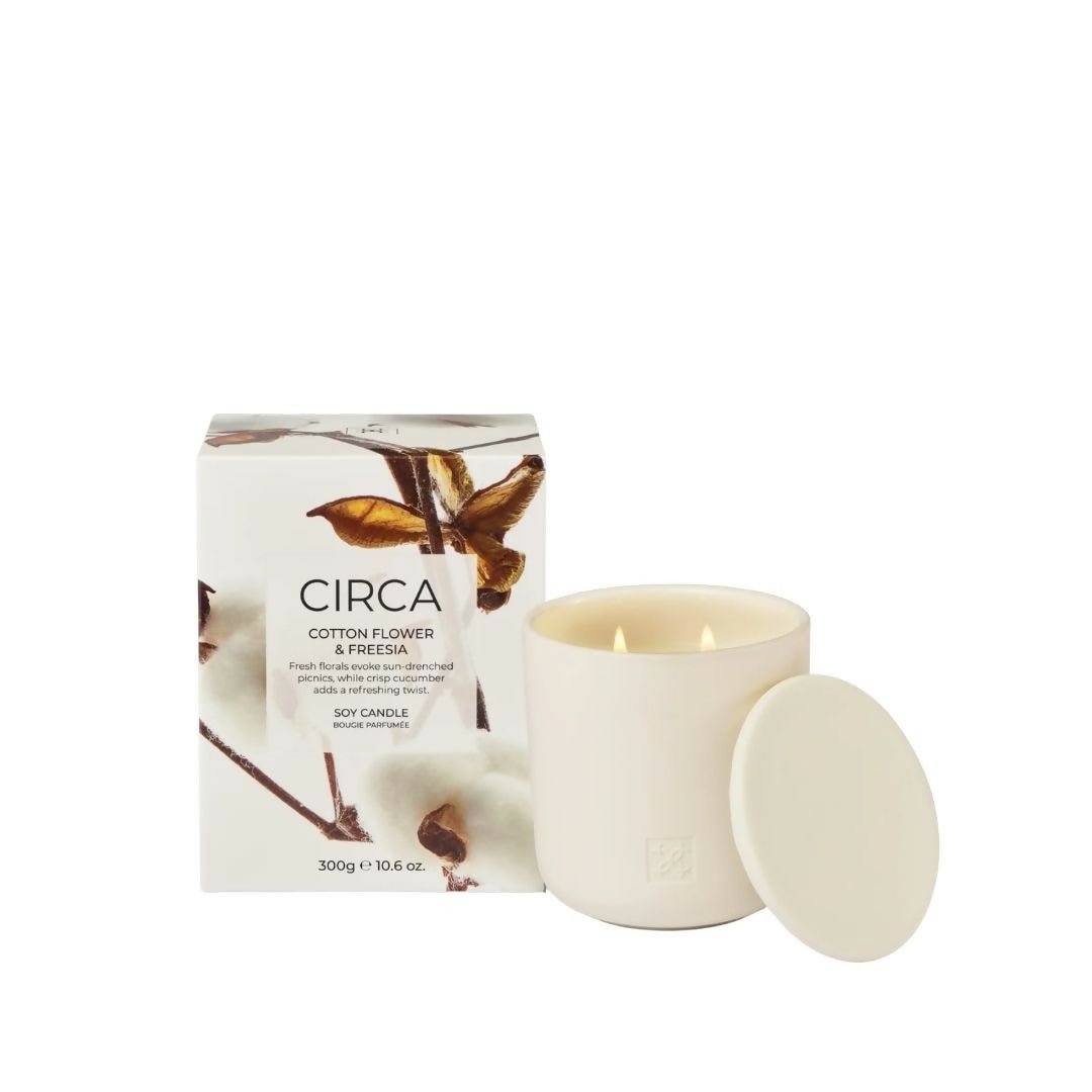 Circa Soy Candle 300g - Cotton Flower & Freesia - Metro Singapore Departmental Store - Celebrating 69 Years in SG
