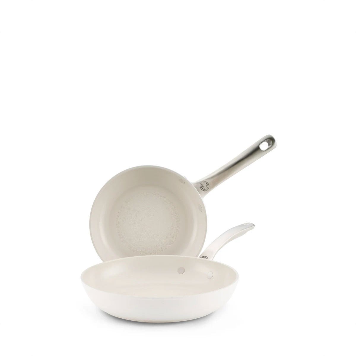 Circulon Halo With Laserdefense Twin Frypan Set - Pearl White (16152) - Metro Singapore Departmental Store - Celebrating 69 Years in SG