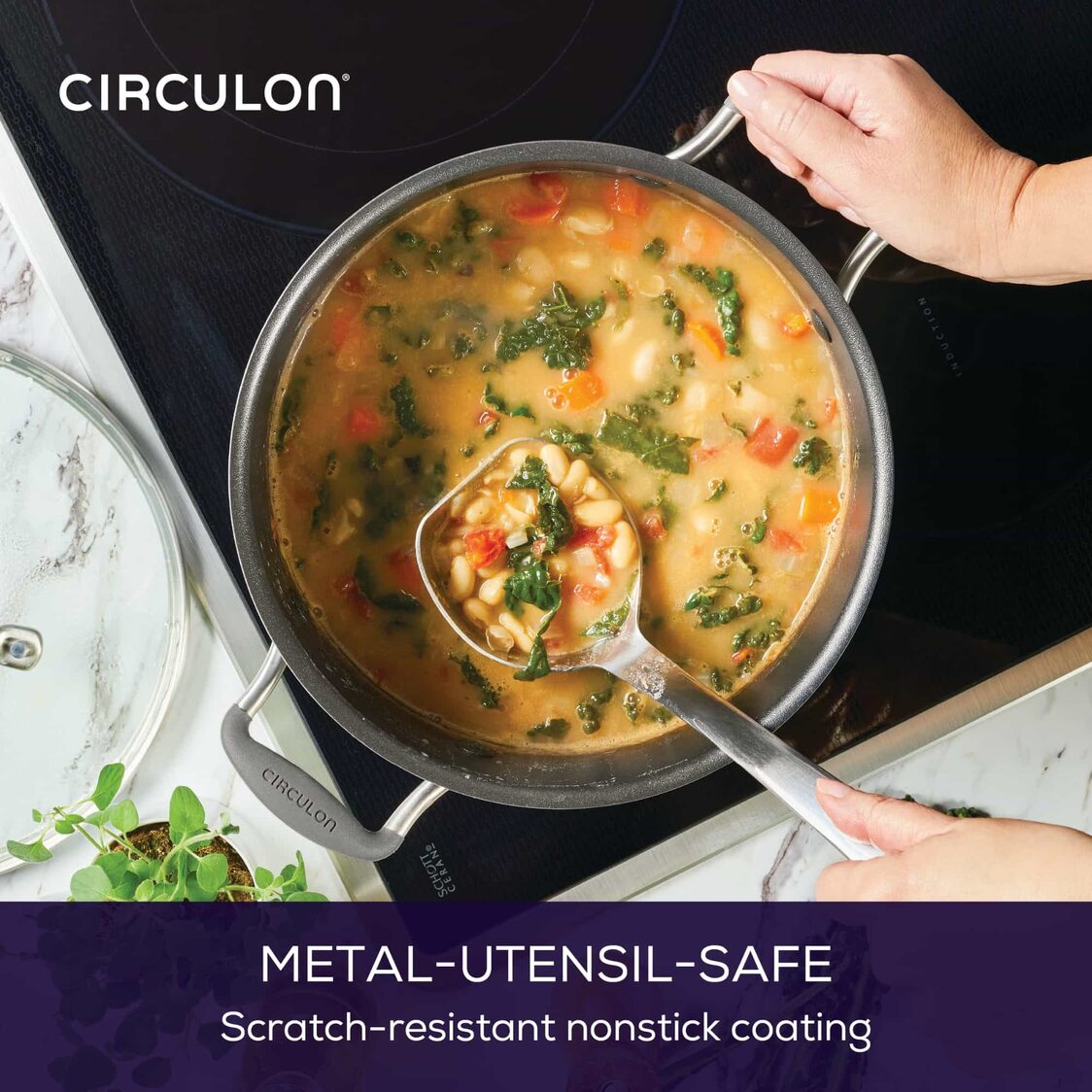 Circulon ScratchDefense A1 24cm/7.6L Covered Stockpot - Metro Singapore Departmental Store - Celebrating 69 Years in SG
