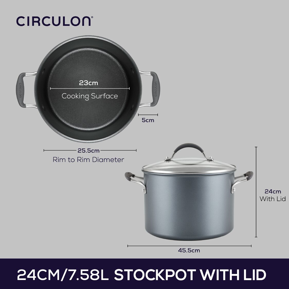Circulon ScratchDefense A1 24cm/7.6L Covered Stockpot - Metro Singapore Departmental Store - Celebrating 69 Years in SG