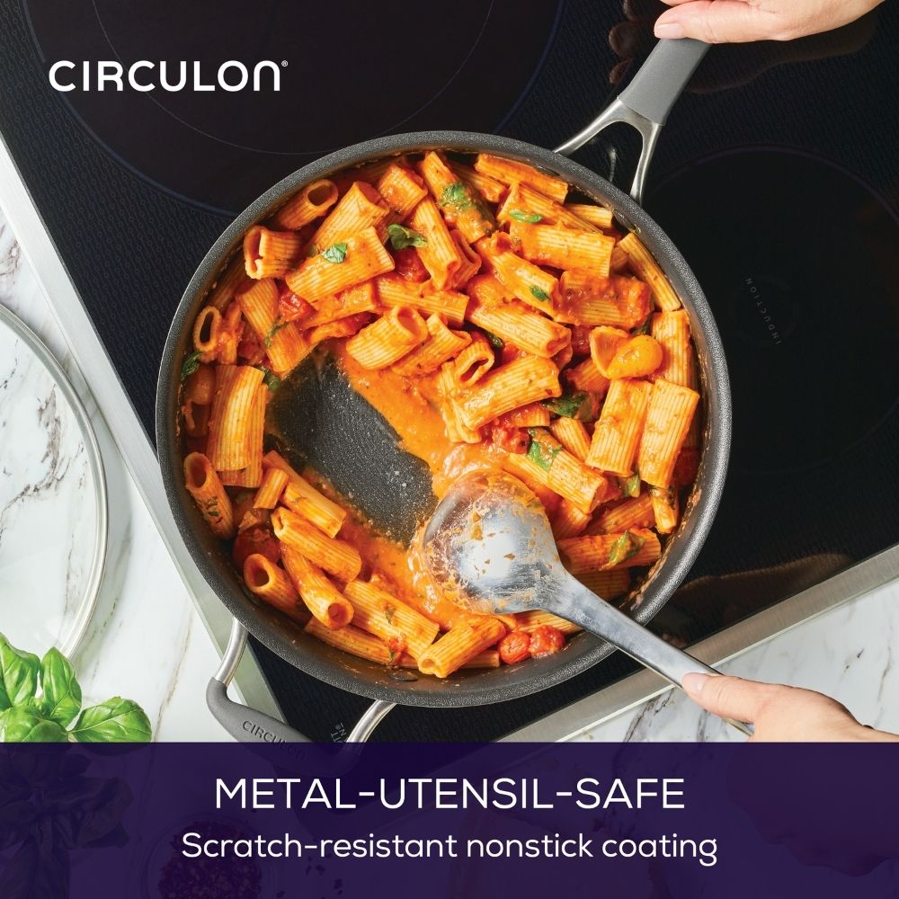 Circulon ScratchDefense A1 Nonstick 28cm/4.7L Covered Saute with Helper Handle 81835 - Metro Singapore Departmental Store - Celebrating 69 Years in SG