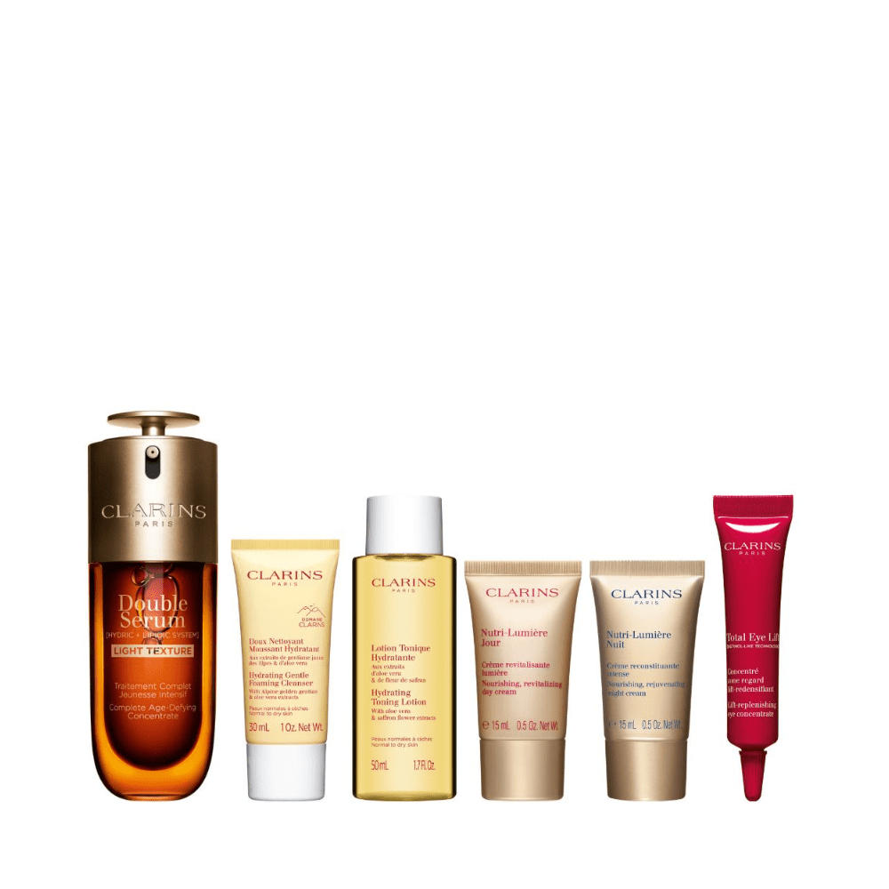 Clarins Double Serum Light Texture 50ml Set (Worth $354) - Metro Singapore Departmental Store - Celebrating 69 Years in SG