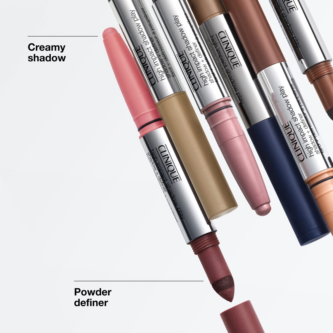 Clinique High Impact Shadow Play™ Shadow + Definer 1.9gm - Black Honey + Pink Honey - Metro Singapore Departmental Store - Celebrating 69 Years in SG