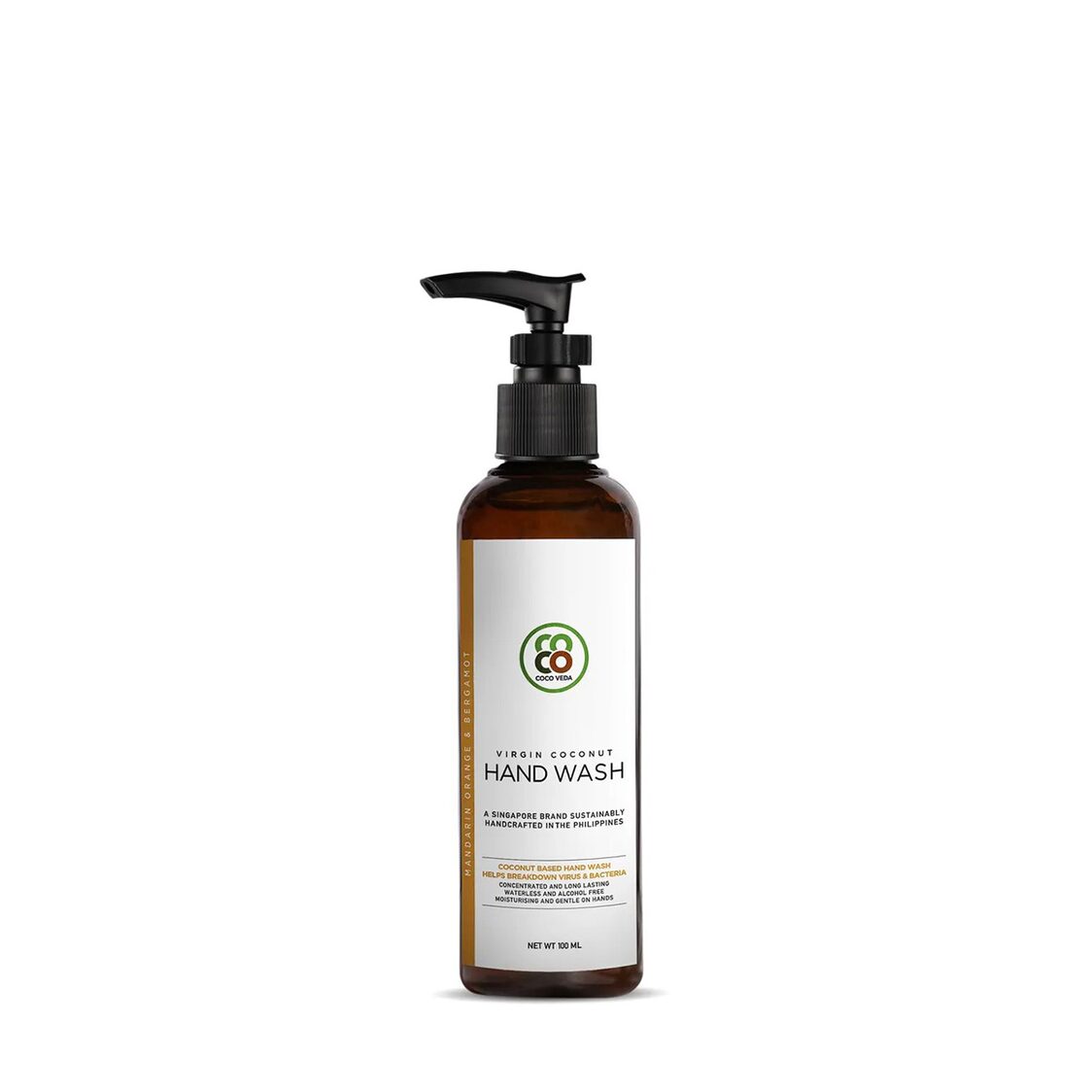 Coco Veda Hand Wash - Mandarin Orange And Bergamot 100ml - Metro Singapore Departmental Store - Celebrating 69 Years in SG