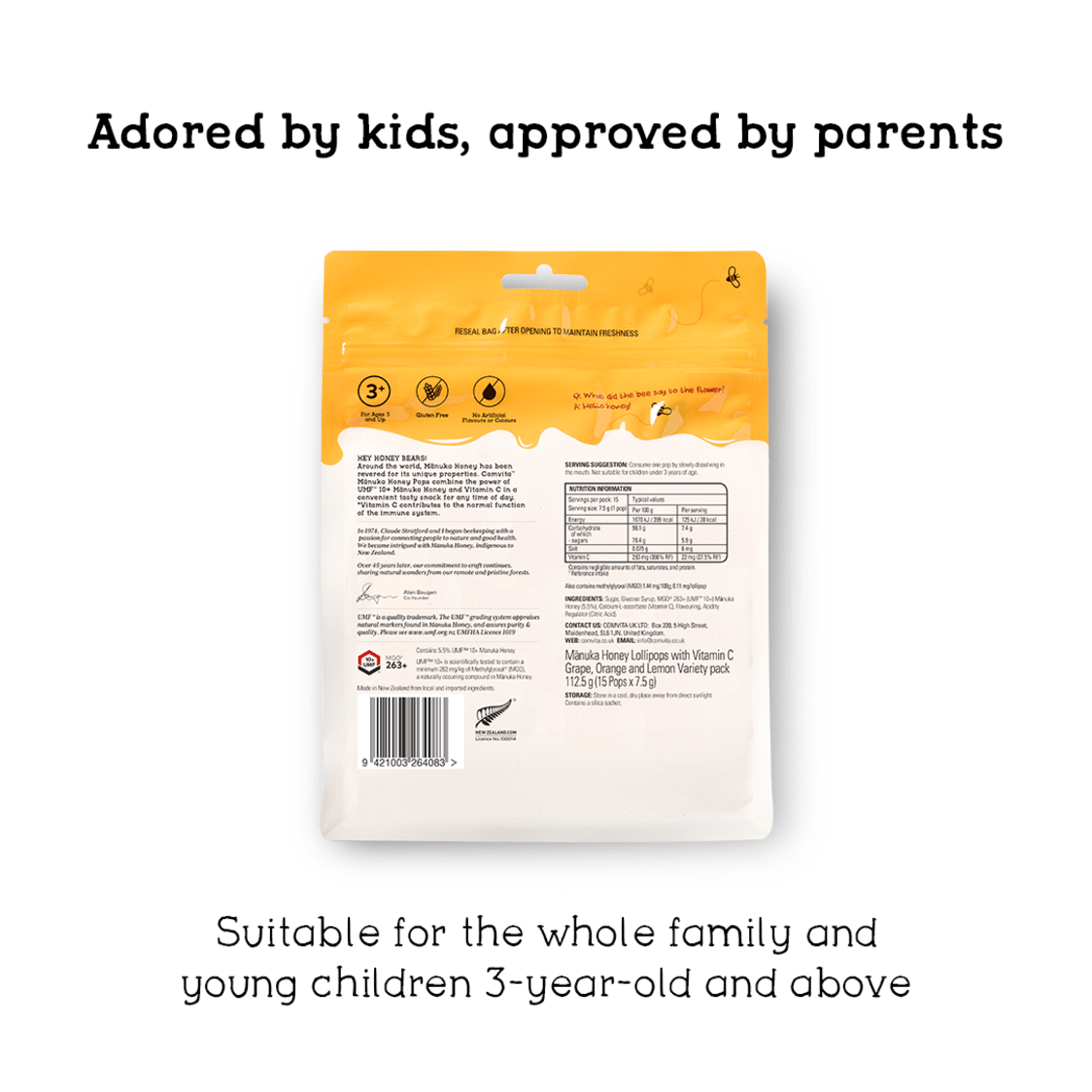 Comvita Kids UMF 10+ Manuka Honey Soothing Pops (15 Pops) - Metro Singapore Departmental Store - Celebrating 69 Years in SG
