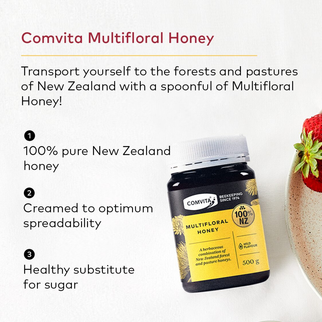 Comvita® Multifloral Honey 500g - Metro Singapore Departmental Store - Celebrating 69 Years in SG