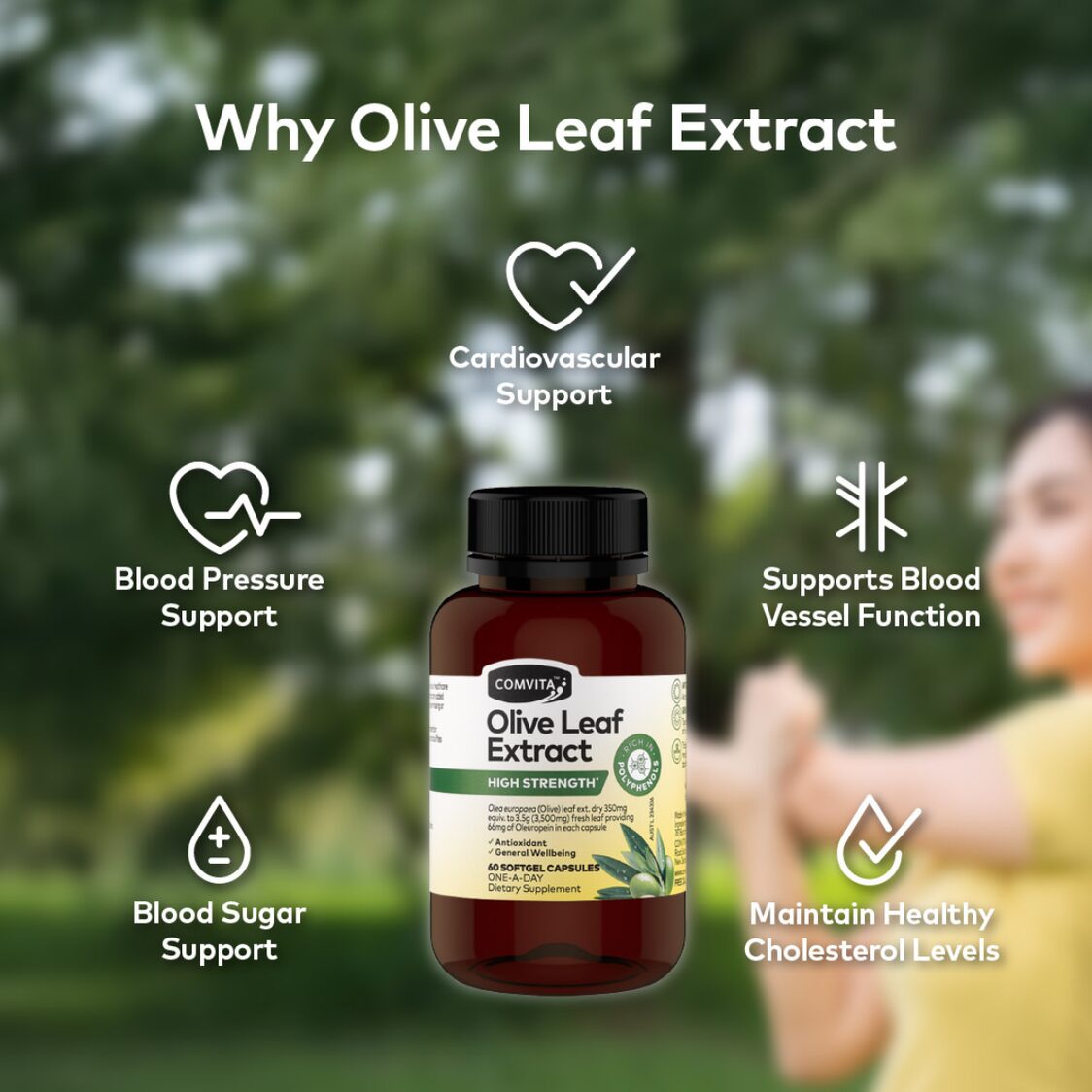 Comvita Olive Leaf Extract High Strength Capsules 60s - Metro Singapore Departmental Store - Celebrating 69 Years in SG