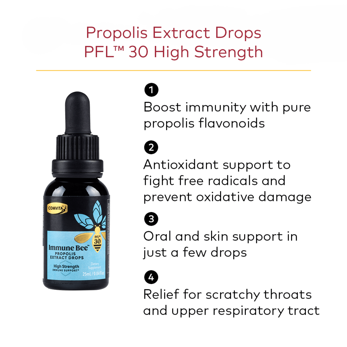 Comvita® Propolis PFL30 High Strength Extract Drops 25ml - Metro Singapore Departmental Store - Celebrating 69 Years in SG