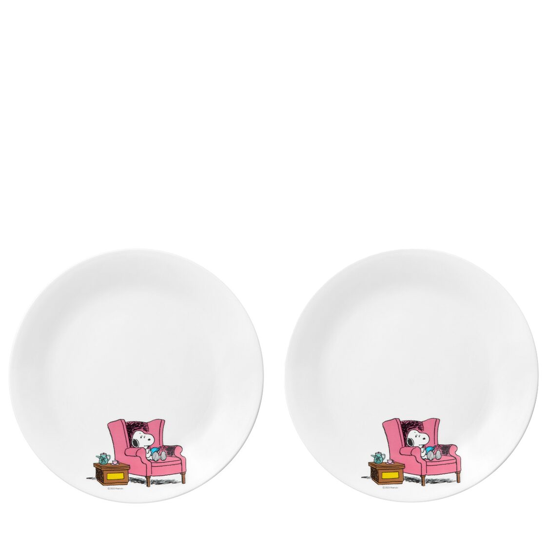 Corelle 2pc Luncheon Plate - Snoopy Brunch (108) - Metro Singapore Departmental Store - Celebrating 69 Years in SG