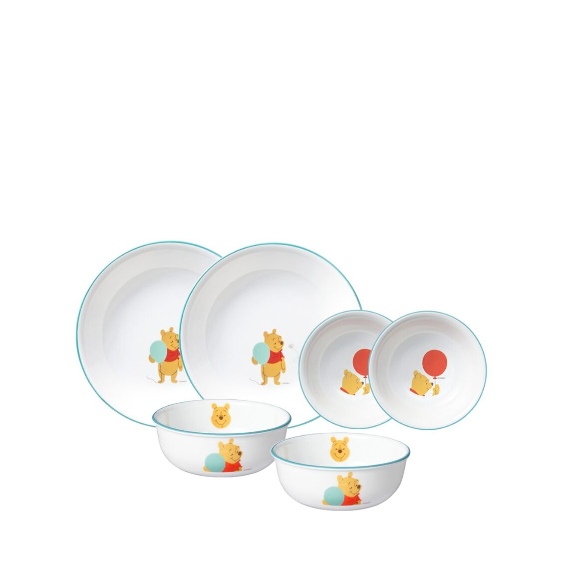 Corelle 6pc Dinner Set E - Winnie the Pooh - Metro Singapore Departmental Store - Celebrating 69 Years in SG