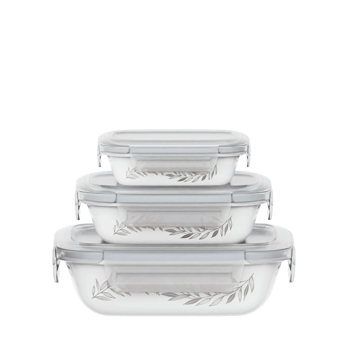 Corelle Coordinates 3pc Milk Glass Storage Set - Metro Singapore Departmental Store - Celebrating 69 Years in SG