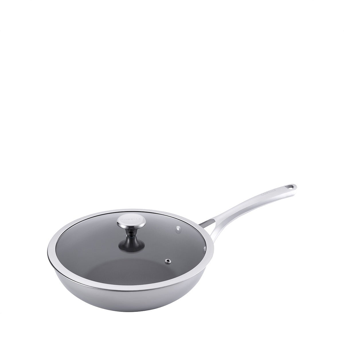 Corelle Duranano Wok Pan 28cm With Lid - Metro Singapore Departmental Store - Celebrating 69 Years in SG