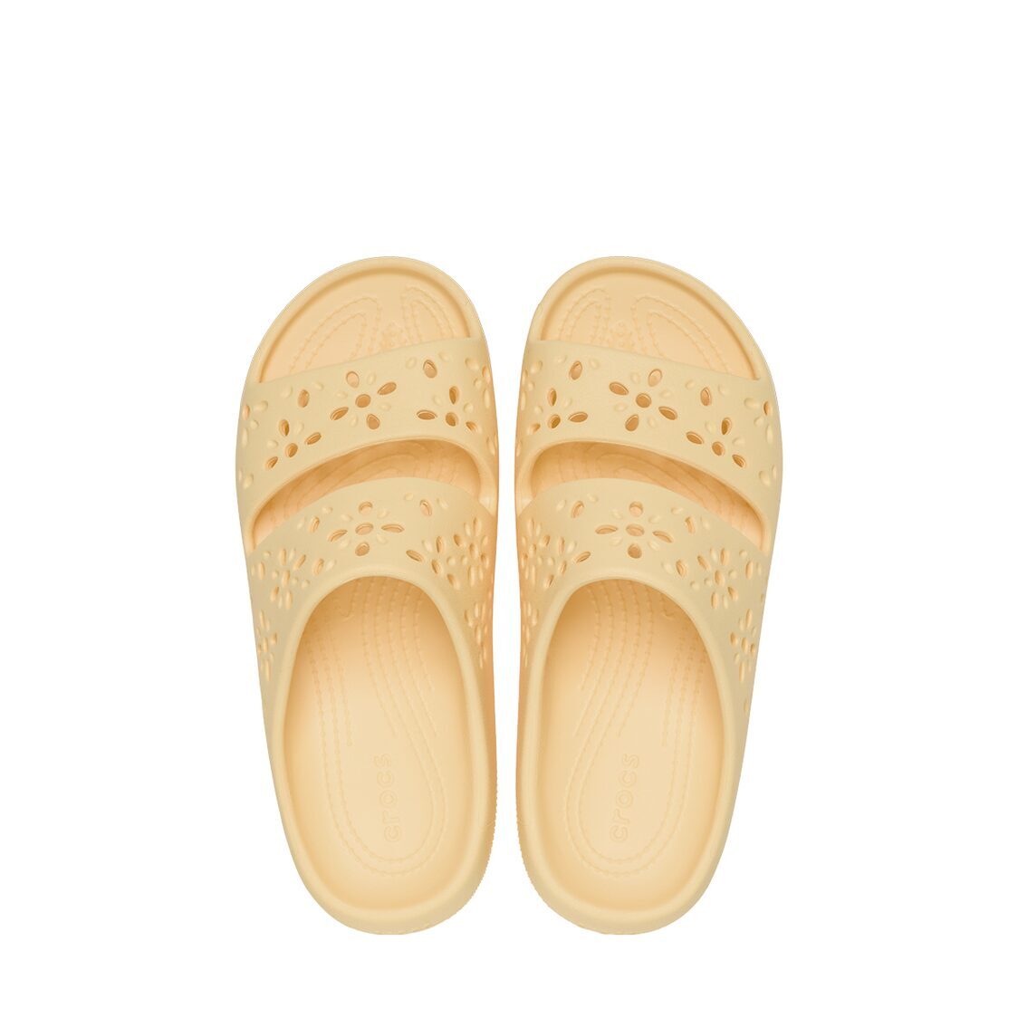 Crocs Classic Floral Cut Out Sandal - Golden Hour - Metro Singapore Departmental Store - Celebrating 69 Years in SG