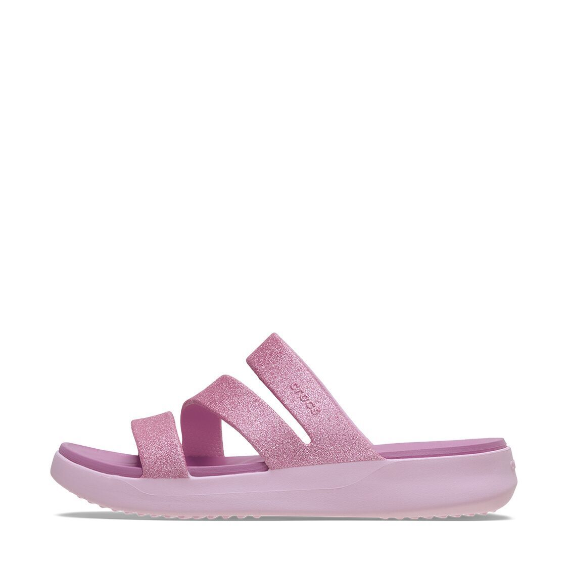 Crocs Getaway Glitter Strappy - Pink Milk - Metro Singapore Departmental Store - Celebrating 69 Years in SG