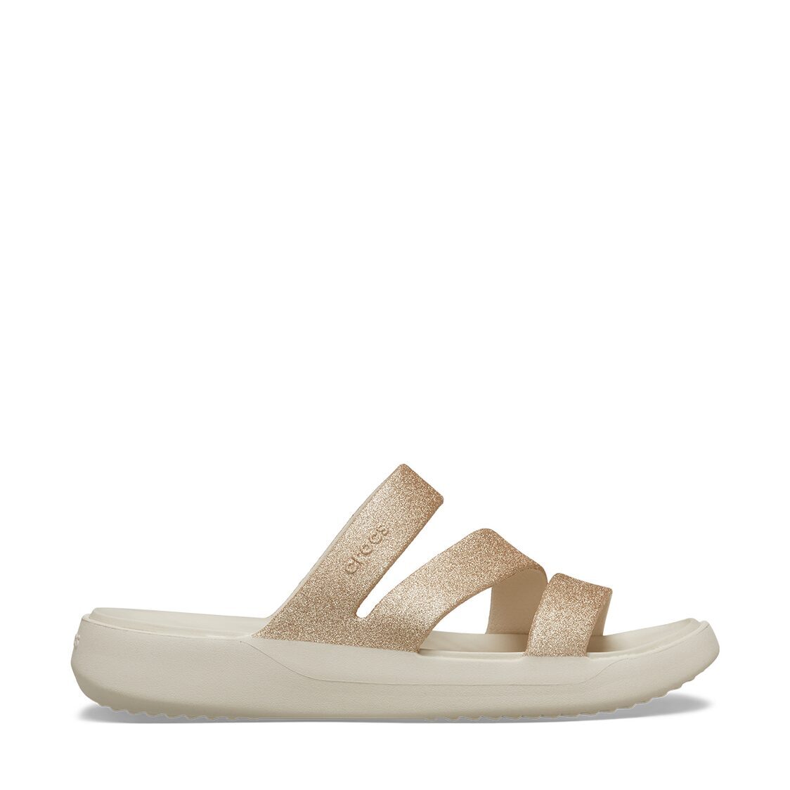 Crocs Getaway Glitter Strappy - Stucco - Metro Singapore Departmental Store - Celebrating 69 Years in SG