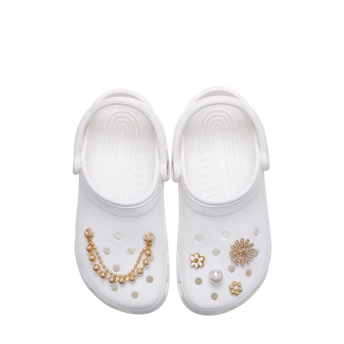 Crocs Pretty in Gold 5 Pack - Metro Singapore Departmental Store - Celebrating 69 Years in SG