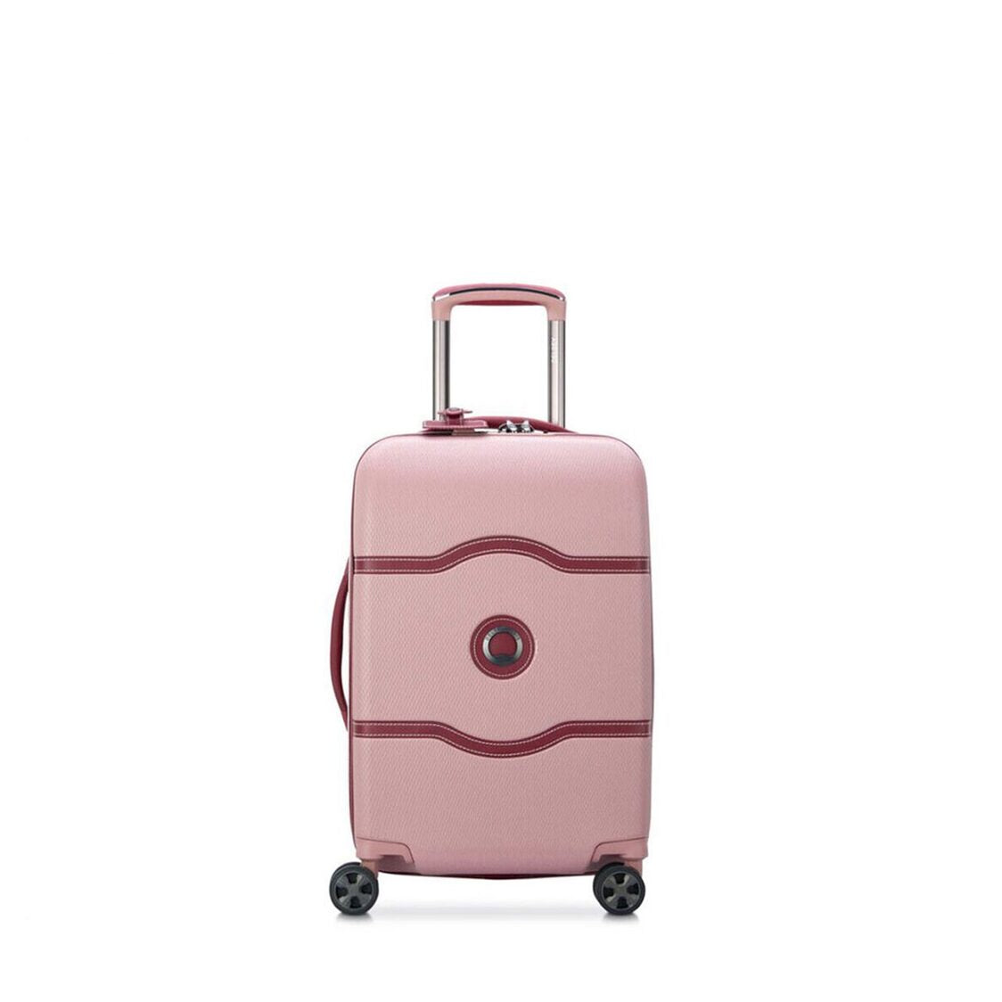 Delsey Paris Chatelet Air 2.0 4-Double Wheels Cabin Trolley Luggage Case with Zip Securitech 2 - Pink