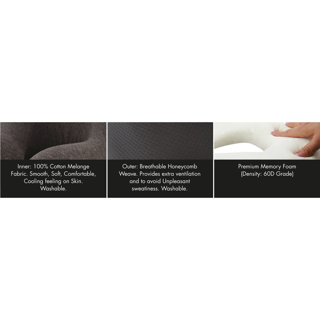 Travel Joy Sushi Travel Pillow - Black Onyx