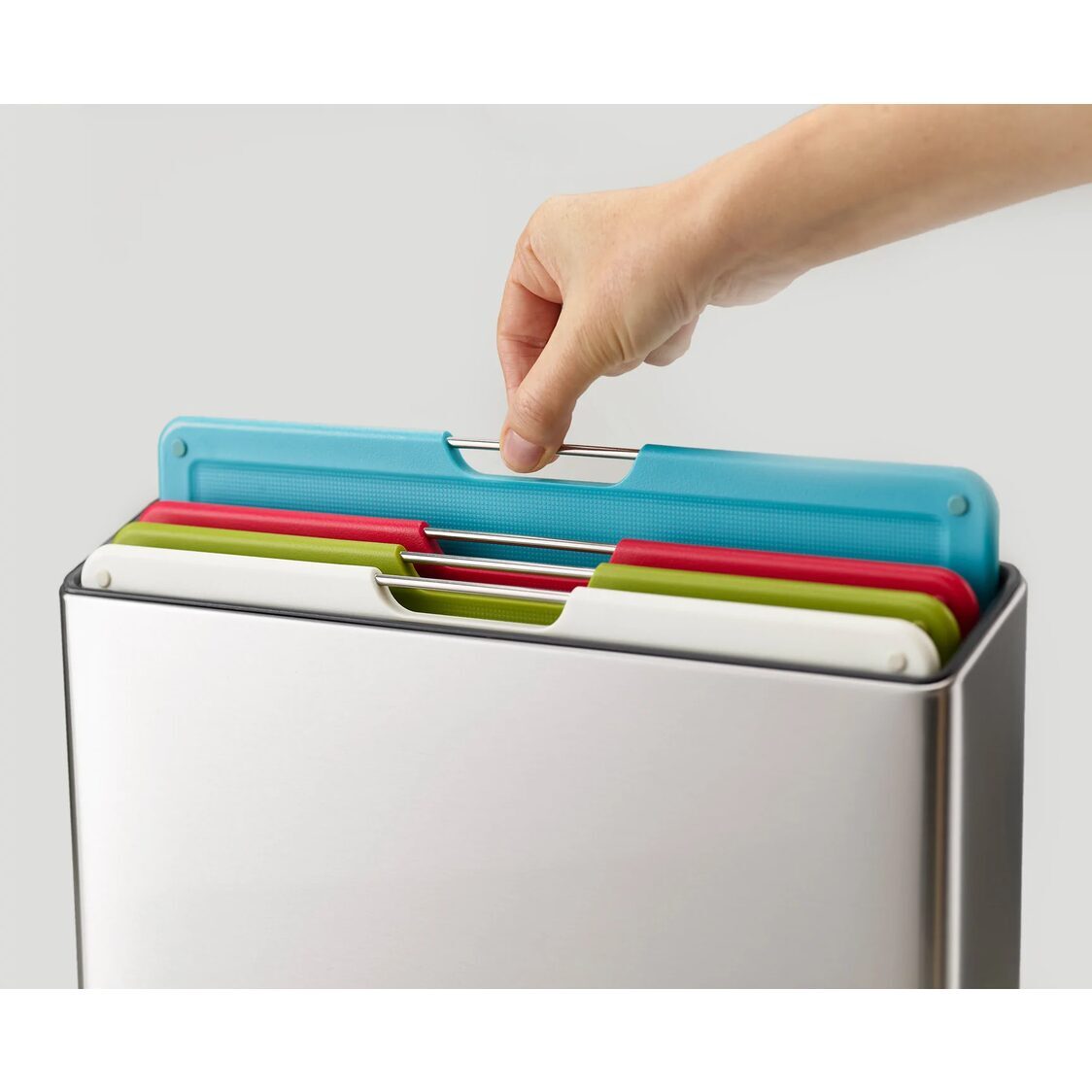 Joseph Joseph Folio Steel 4-piece Chopping Board Set Sliver