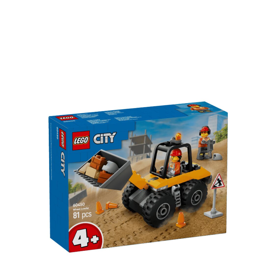 Lego Yellow Construction Wheel Loader 60450