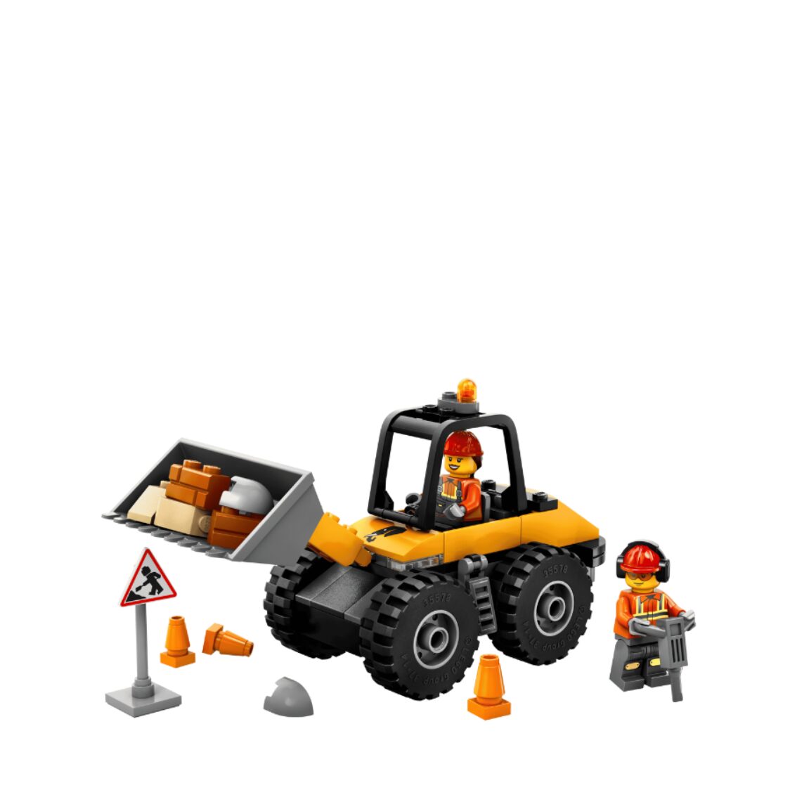 Lego Yellow Construction Wheel Loader 60450