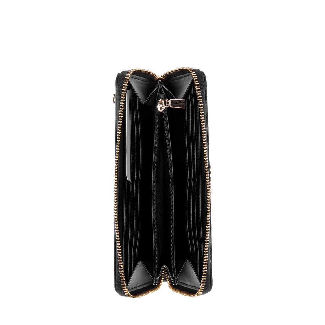 Guess Phoebe Slg Large Zip Around - Black Logo