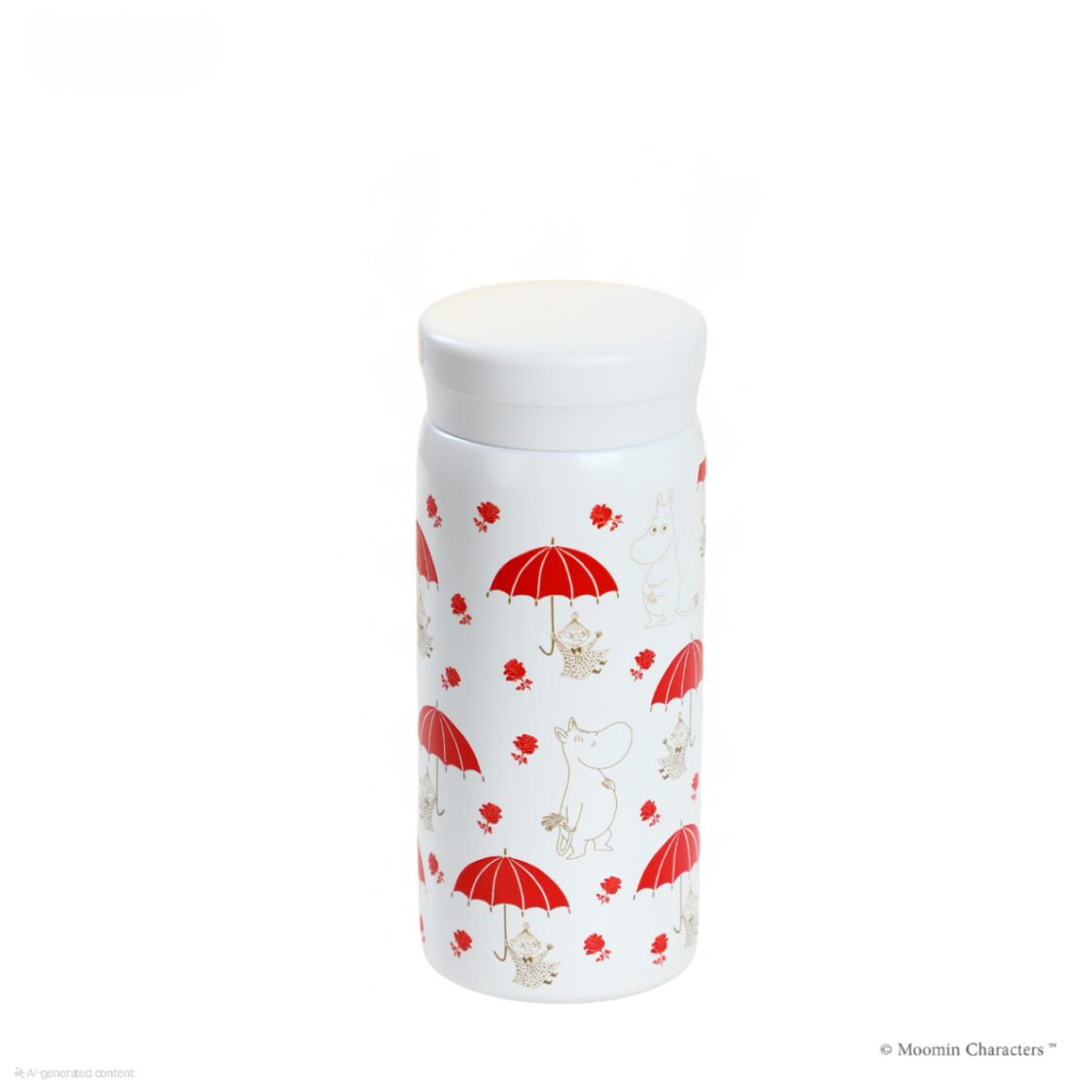 VIPO X Moomin Vacuum Cup 200ml - Red Umbrella MM37435