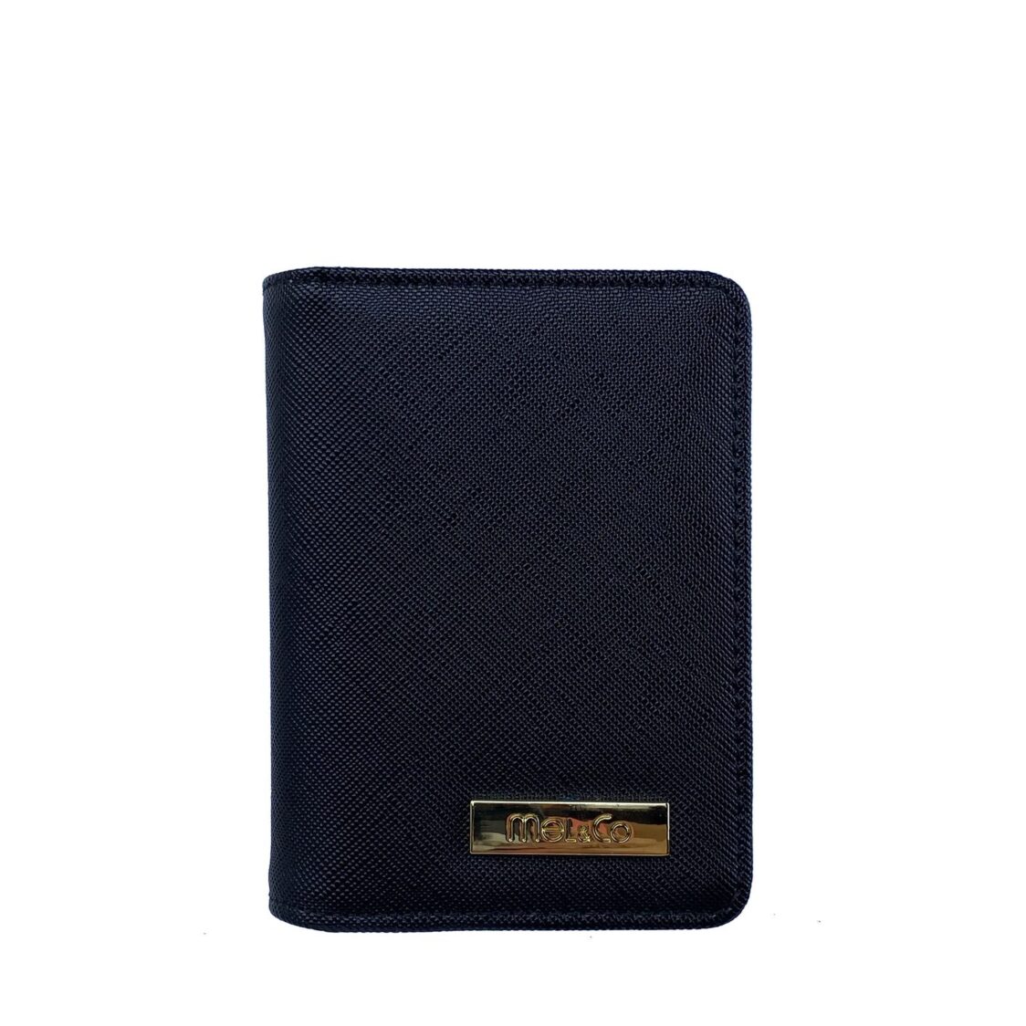 Mel&Co Saffiano Leatherette Bifold Card Holder